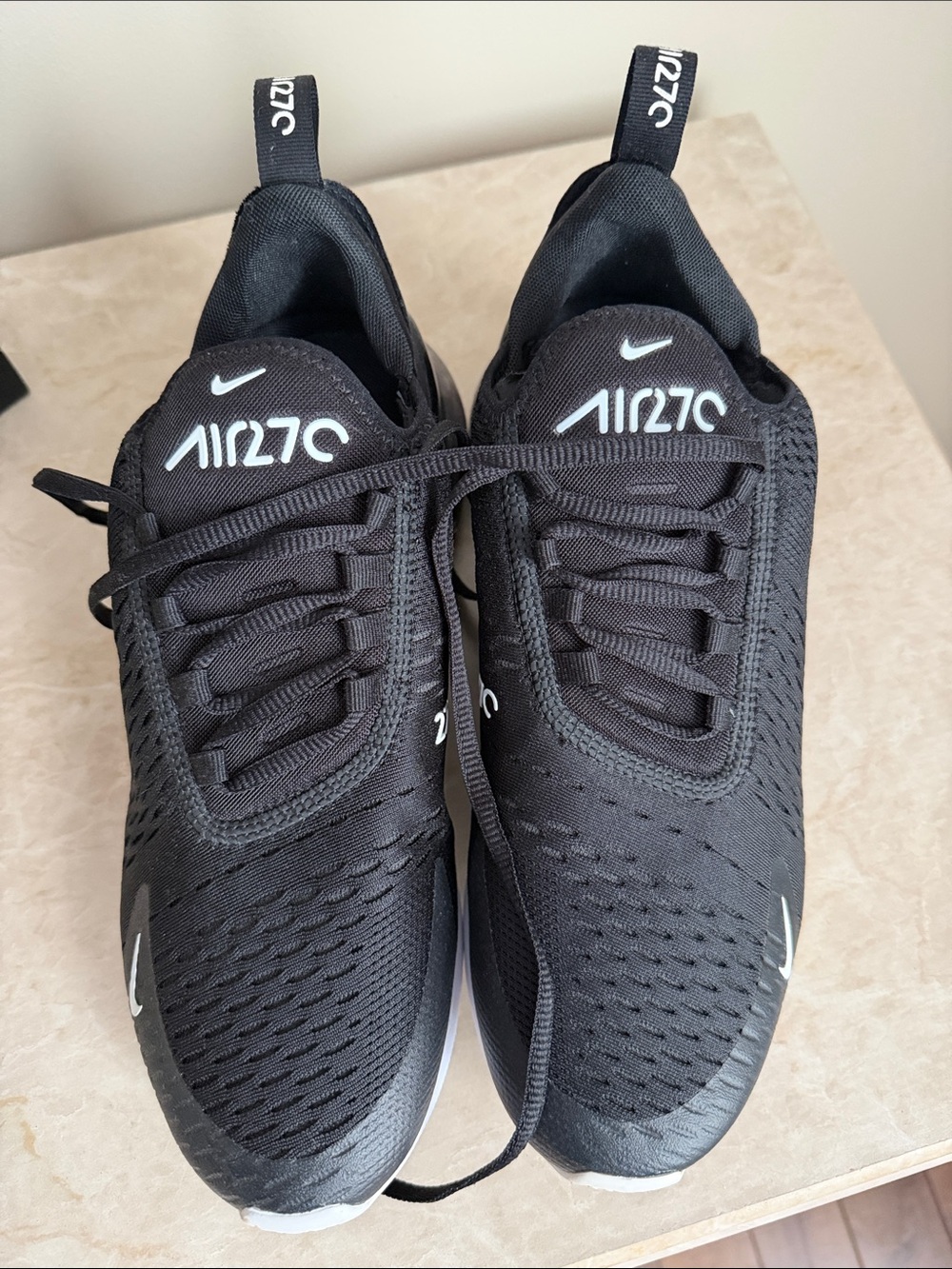 Nike Air270 Sneakers - Black with White Accents